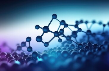 Molecular structure background. Abstract background with molecule DNA. Medical, science and technology concepts