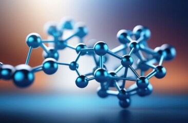 Molecular structure background. Abstract background with molecule DNA. Medical, science and technology concepts