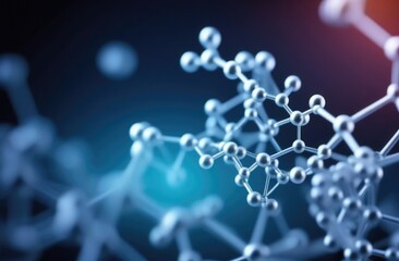 Molecular structure background. Abstract background with molecule DNA. Medical, science and technology concepts