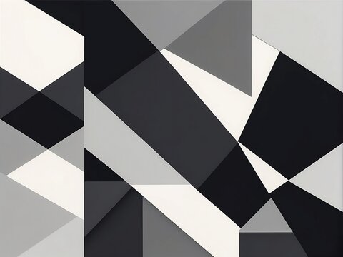 abstract black and white geometric background © Amila