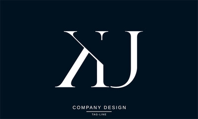 KU, UK, Abstract Letters Logo Monogram