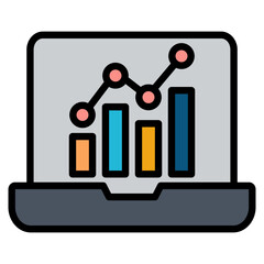 Bar Chart  Icon Element For Design