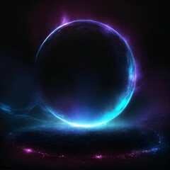 Obraz premium Landscape reflects in Surreal and dreamlike landscape wallpaper in purple tones water generative ai