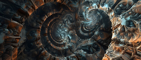 Computer Generated Image of Spiral Design
