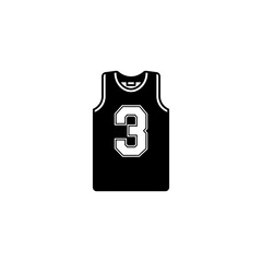 Basketball jersey number three