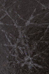 KYIV, UKRAINE - JANUARY 31, 2024: Warm weather and sunshine on the last day of January. the frozen ice begins to melt little by little because the weather is warm. The sun is shining, the sky is blue