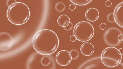 Water drops on gradient background bubble color concept graphic for illustration