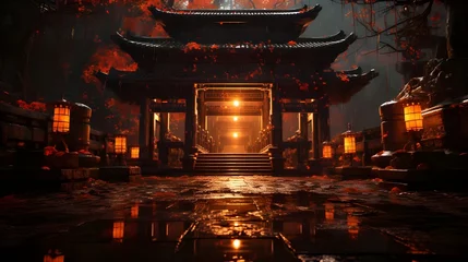  a gateway with an Asian fantasy concept © Hamsyfr