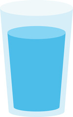 Water glass vector design. Water glass design.