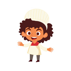 children cook vector illustration. Little chef vector illustration design