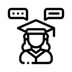 conversation line icon