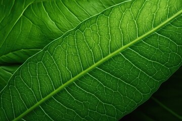 Macro of green leaves Generated by AI