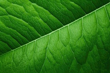 Macro of green leaves Generated by AI