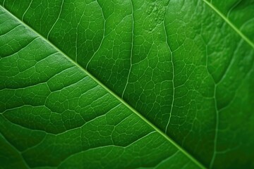 Obraz premium Macro of green leaves Generated by AI