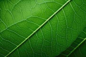 Macro of green leaves Generated by AI