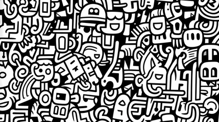 Cute graffiti art abstract background poster web page PPT, art background