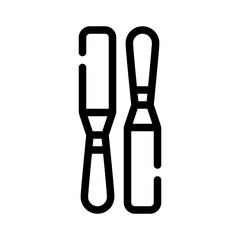shovel line icon