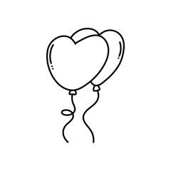 Balloons with string for Party celebration
