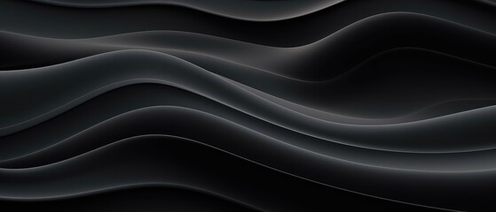A captivating abstract backdrop with black and anthracite gray gradients, textured waves, ideal for web design, backdrop, wallpaper, and illustration purposes, Ai Generated. - obrazy, fototapety, plakaty