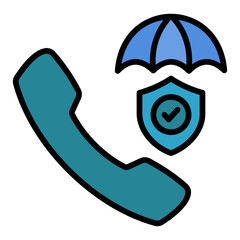 Call Insurance Icon Element For Design