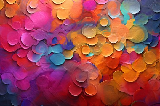 Vibrant Colors Unleashed in Abstract Mosaic Artwork © DavidGalih | Dikomo.