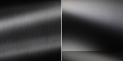 Abstract texture grey background with metal stripes