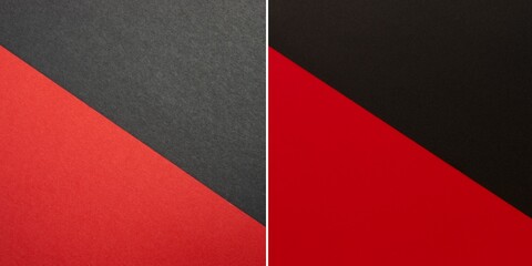 Red and black paper texture background. Place for text. Two tones. Background for presentation.