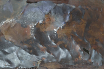 Background brown steel rusty with ancient dark rust metal