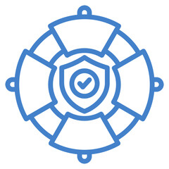 Lifebuoy Icon Element For Design