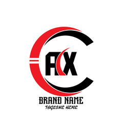 AX Logo Design Vector Template. AX Letter Logo Design