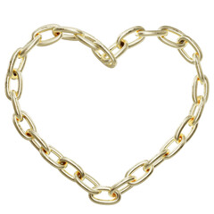 Eternal Bond: A delicate golden heart, forged in chain, floats alone. Celebrate enduring love with this timeless image
