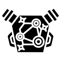 Engine Icon Element For Design