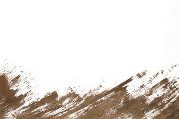 mud splash isolated transparency background.