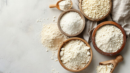 Various gluten free flour - Powered by Adobe