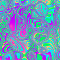 Fototapeta na wymiar Abstract colorful wavy groovy psychedelic background. Abstract marbleized effect background.