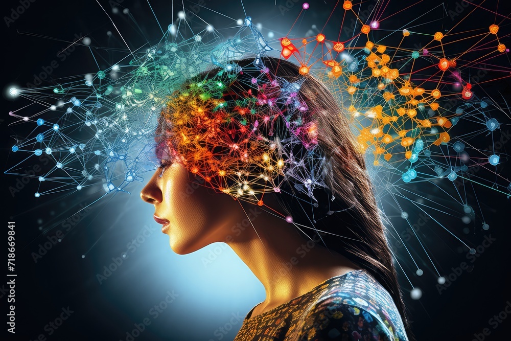 Poster human brain deep learning memory processes. long-term memory stores information, short-term memory h