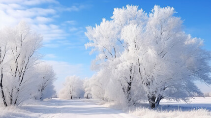 Obraz na płótnie Canvas Winter landscape.