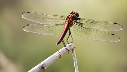 dragonfly on a branch