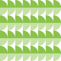 Light green gradient half circle pattern. Half circle vector seamless pattern. Decorative element, wrapping paper, wall tiles, floor tiles, bathroom tiles.	