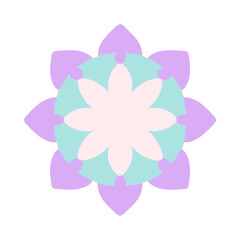 Beautiful flower shape design for various decorations.