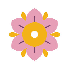 Beautiful flower shape design for various decorations.