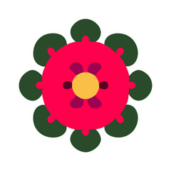 Beautiful flower shape design for various decorations.