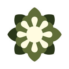 Beautiful flower shape design for various decorations.