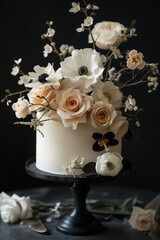 Elegant and luxury cake decoration