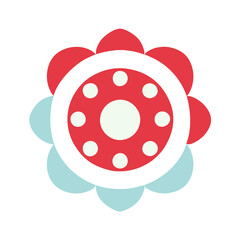 Beautiful flower shape design for various decorations.