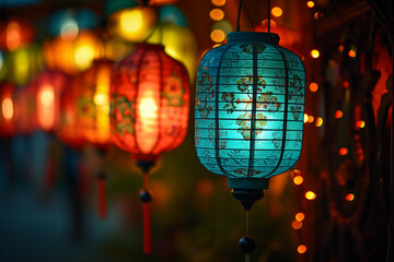 Obraz na płótnie Canvas paper Chinese lanterns