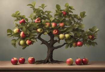 apple tree with apples