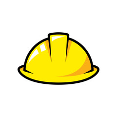 Construction helmet protection vector isolated, Safety helmet.