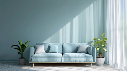 Fototapeta premium Sofa. Interior of modern sofa minimal design