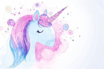 Obraz na płótnie Canvas cute unicorn